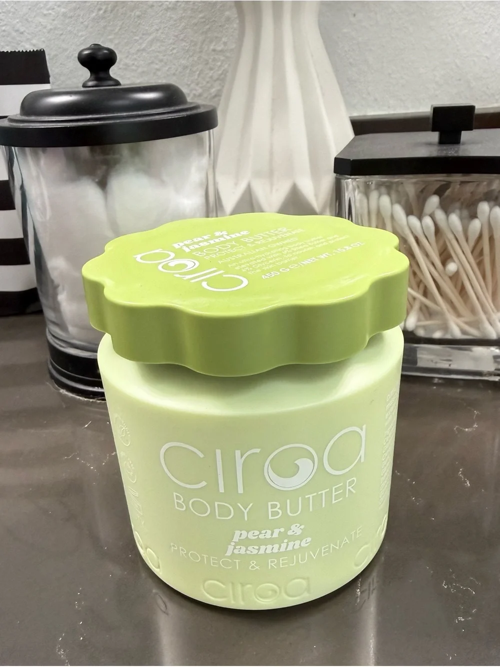 Ciroa Pear & Jasmine Body Butter - Lime Green Tub